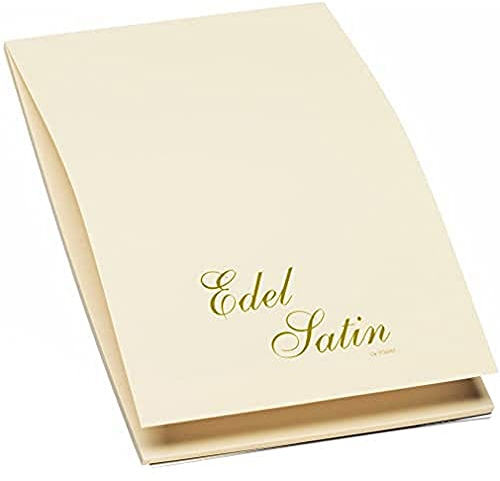 Rössler 2003838004 - Edel Satin - Briefblock DIN A4, 40 Blatt, ivory