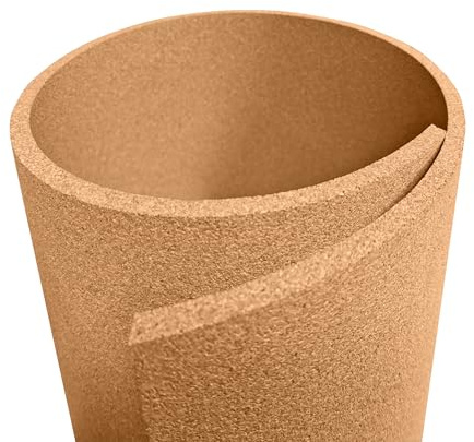 Manton Cork Premium Cork Roll - 4' x 10' x 3/8, 100% Natural Facing Grade Material for Bulletin Boards, Decorative Photo and Message Push Pin Displays - Perfect for Home, School, and Office