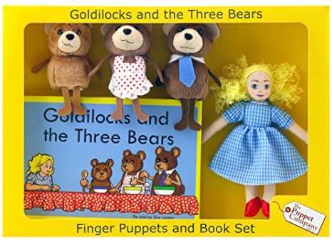 The Puppet Company - Traditional Story Sets - Goldilocks & the Three Bears Finger Puppet Set
