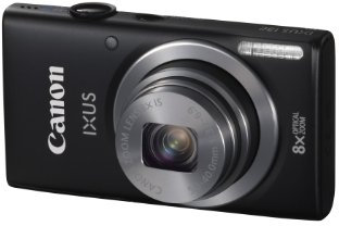 Canon IXUS 132 Digital Camera - Black (16MP, 28mm Wide Angle, Eco Mode, 8x Optical Zoom) 3.2 inch LCD