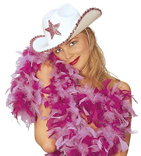 NET TOYS Showstar Federboa Federstola lila/violett - 1,80 m Party Federschal 20er Jahre Feder Boa Gangster Stola Samba Schal