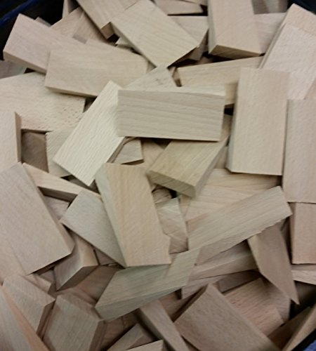 50 Hartholzkeile 65x30x11mm
