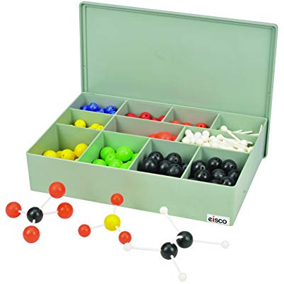 EISCO Organic and Inorganic Chemistry Molecular Atomic Model Set - 520 Pieces with Hard Plastic Case