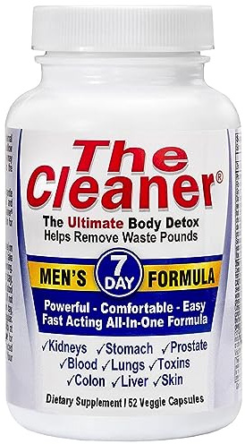 Century Systems The Cleaner Detox, Powerful 7-Day Complete Internal Cleansing Formula for Men, Support Digestive Health, 52 Vegetarian Capsules