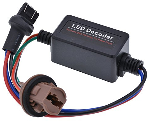 KATUR Auto LED Decoder 7443 7440 Canbus Warnung Fehlerunterdrücker Blinker Licht Lampe Anti Flackern Lastwiderstand Set (2 Stück)