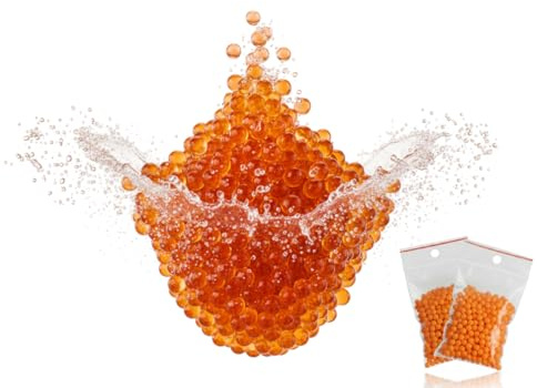 10 Tüten Mini Orange - Wasserperlen, Gelperlen, Blumenperlen, Hydroperlen