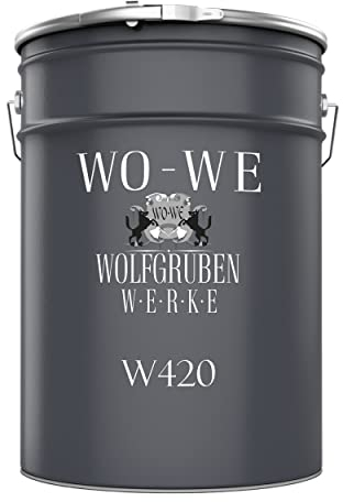 WO-WE Holzfarbe Holzlack Wetterschutzfarbe Außen & Innen - Eisengrau ähnl. RAL 7011-2,5L
