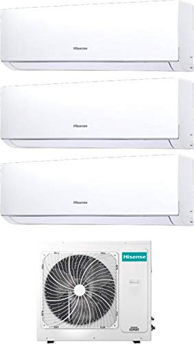 Hisense New Comfort - Climatizzatore Trial Split 9000+9000+12000 Btu, Inverter, Pompa di Calore, Gas R32
