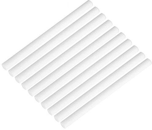 Luftfuktare Bomullskärna, Flyktig stabilitet Wicks Filter Refill Sticks, Non-Stick Blocking Svampar Icke-lösligt vatten Bomull Filter Bomullspinnar, Bra absorberade svampar 10 förpackningar