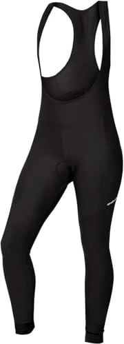 Endura Women's Xtract Cycling Bibtights | Midweight | High-Stretch | Antibacterial Biblongs, Black, XS