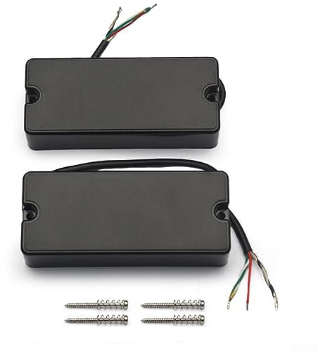 4 String E-Bass Gitarre Pickups, E-Bass Tonabnehmer Set, Humbucker Double Coil Bridge Neck