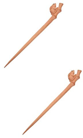 FOMIYES 2pezzi Bacchette Per Legno Di Pesco Con Design Retro e Stile Cinese Accessorio Elegante Per Chignon e Acconciature Da Donna Resistente e Facile Da Usare Per Tradizionali e