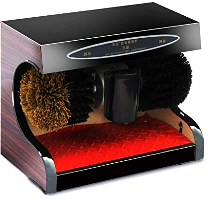 Shoe Polisher Machine Electric Shoe Polisher Automatic Induction Dust Removal Treatment Shoes Cleaning Brush Kit Shoes Maintenance Suitable for Various Public Places