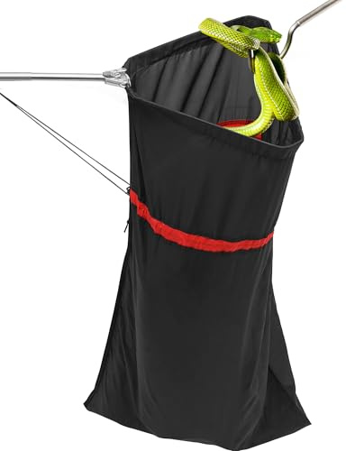 Trakem Telescopic Snake Catcher Net with Secure Drawstring – 29 to 66 Inch Adjustable Pole for Safe Transporting and Capturing All Kinds of Snakes