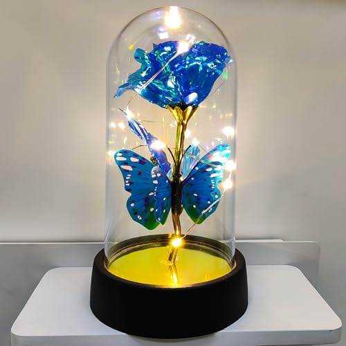 BAOXUE Light Up Flower in Glass Dome