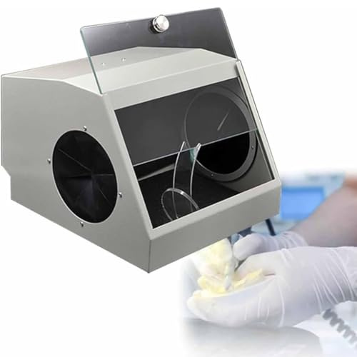 Boîte à poussière de Laboratoire Dentaire, boîte d'extraction de poussière sous Vide avec LED et filtres, collecteur de poussière de sablage, hotte électrique fermée