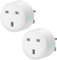 2 Pack Adapter Plug Socket, Works with Wothfav Smart Timer Plug Monitor ETK-07, Plug-in Switch for Light & Home Appliance
