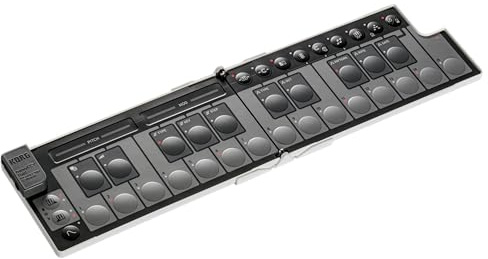 Korg nanoKEY Fold - Faltbarer 25 Tasten MIDI Keyboard Controller mit USB-C und TRS-MIDI - Weiß