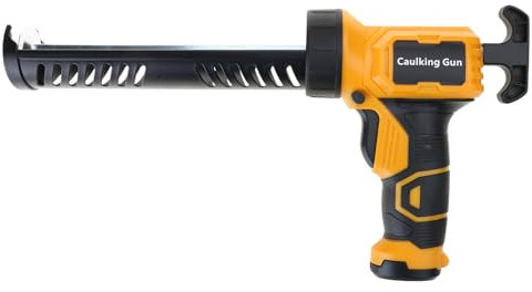 YUPEIUKLI Cordless Caulking Guns Electric Caulking Guns Battery Operated 4 Adjustable Speeds LED Light 10OZ/300ML Caulk Guns