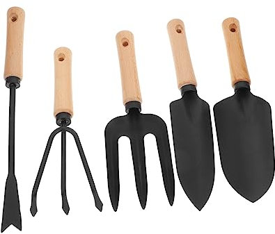 SEWOART 5pièces Set Outils Jardinage Râteaux Pratiques Et Outils De Plantation