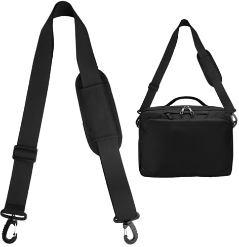 AetherAurora Schultergurt für Taschen Schwarz, Verstellbare Schulterriemen