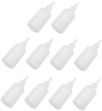 HIAKDOFT Flaconi Riutilizzabili da 100ml, Bottiglie per Colla e Calafataggio Punta a Spillo, Set da 20 Pezzi Trasparenti per Artigianato Creativo e Applicazioni di Silicone