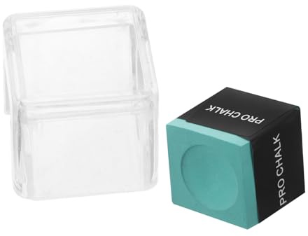 DECORNIJIA 2 Stück Professionelle Billard-Queue-Kreide mit Langlebiger Kreidepulverformel Inklusive Schützendem Acrylbox-behälter für Verbesserten Grip und Präzise Ballkontrolle Kompatibel