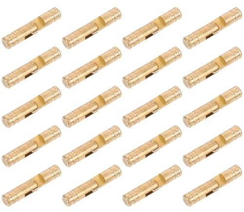 SHINEOFI 20 Pièces Charnières Invisibles et Installation Dissimulée en Cuivre pour Boîte à Bijoux Fermeture Douce Adaptées aux Coffrets à Bijoux et Présentoirs Rétro