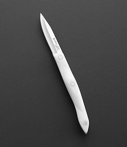 Cutco Model 1720 Paring Knives with 2-3/4 Straight Edge Blade and Overall Length 7-7/8 (Pearl White Handle)