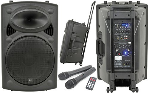 QTX 250 W Portable PA System with Wireless Microphone