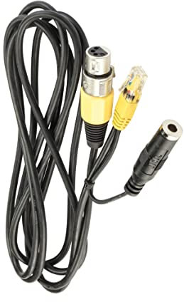 Heil Sound CC-1-YM - AR 8ft Straight Microphone Connecting Cable (XLR4 to Yaesu 8-Pin Modular)
