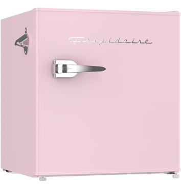 Frigidaire EFR176 1.6 cu. ft. Retro Bar Fridge with Side Bottle Opener (Pink)