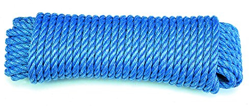 Chapuis PPC1220U Polypropylen-Seil, gedreht, 20 m/Ø 12 mm, Blau