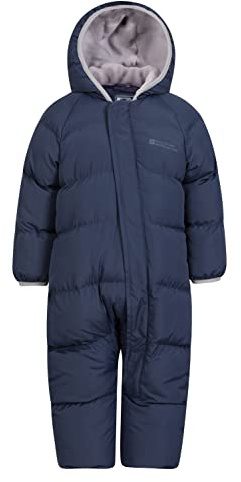 Mountain Warehouse Frosty Kids Junior Padded Snowsuit Navy 6-12m