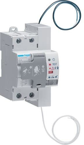 Interrupteur différentiel réarmable CDA225SC Hager 2 x 25 A 30 mA