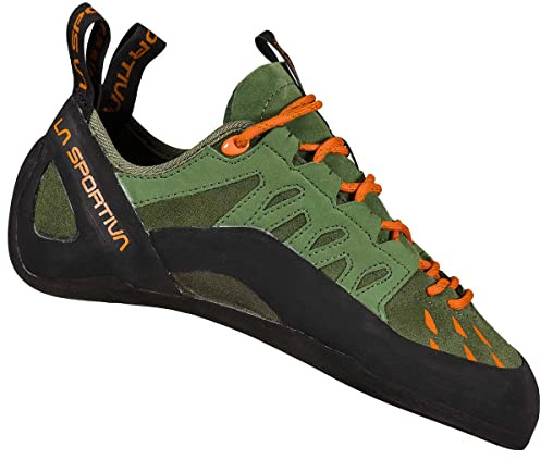 La Sportiva Tarantulace, Men's Climbing Shoes, Olive/Tiger, 49 EU