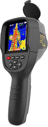 Telecamera termica portatile HT-18+ 256X192 IR ad altissima risoluzione HTI con 25 HZ, telecamera visibile da 300.000 pixel, display a colori da 3,2 di facile lettura, batteria inclusa