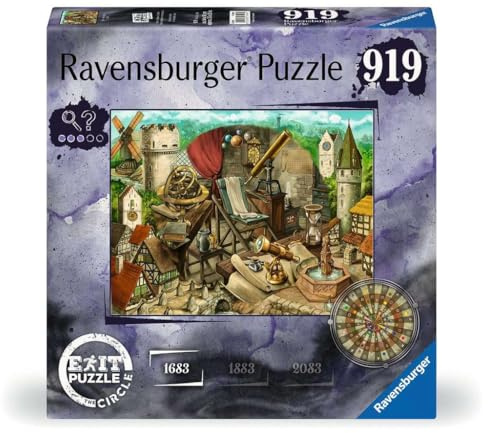 Ravensburger EXIT Puzzle The Circle Anno 1683-919 Teile Escape Puzzle | 919 Teile Escape Room Puzzle, Erwachsenenpuzzle, Geschenk für Rätsel-Fans, Für Einsteiger und Fortgeschrittene