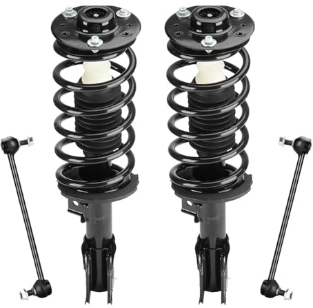 Front Struts Assembly & Sway Bar Links for 2010-2017 Chevy Equinox GMC Terrain, 12-13 Captiva Sport, Saturn Vue Pontiac Torrent 3.6L Suzuki XL-7, Shock Except 19 Wheels Replace 172526 172527