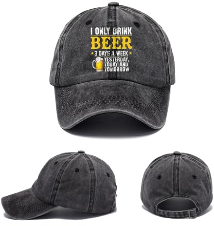 Anseom Berretto Baseball da Uomo Unisex Adulto in Cotone Vintage Regolabile - Cappello Estivo Casual Dad Con Visiera