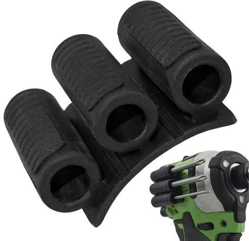 Joberio Trapano per fondina per punte, attacco per supporto per punte da trapano,Portapunte per trapano | Organizer per fondina per utensili da trapano, adesivo da 3 m, comodo per la maggior parte dei