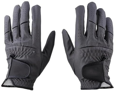 Golfhandschuhe Golfhandschuhe Herrenhandschuh Weiß Dunkelgrau Linke/rechte Hand Weiche 2 Farbpartikel Atmungsaktive Swing-Putting-Trainingshandschuhe Golfhandschuhe Damen(1 pair Dark Grey,22 small)
