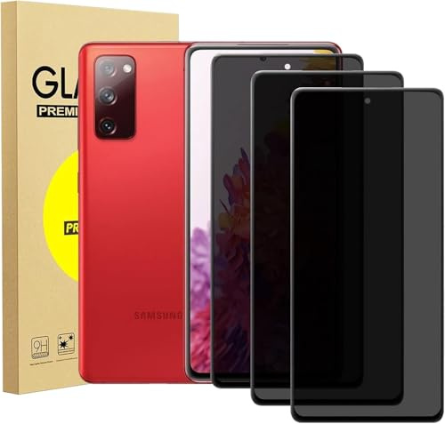 zonyee 3 Stück Sichtschutzfolie für Samsung Galaxy S20 FE 6.5, 9H Härte Anti-Spy Sichtschutz Schutzfolie Gehärtetes Glas Anti-Spähen Panzerfolie Displayschutzfolie [Anti Fingerabdruck und Kratzfest]