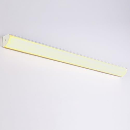 LED Aussen Wandlampe Modern Wandleuchte Dreiecke Wandbeleuchtung Up und Down Außenleuchte 3000K/4000K/6000K IP65 Wasserdicht Kellerleuchte für Flur Treppe Garage Acrylic (Weiß Natürliches,150CM)