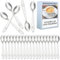 Cuillere a cafe petite acier inox 24 pieces 10 cm valable pour maison et restauration lavable au lave-vaisselle