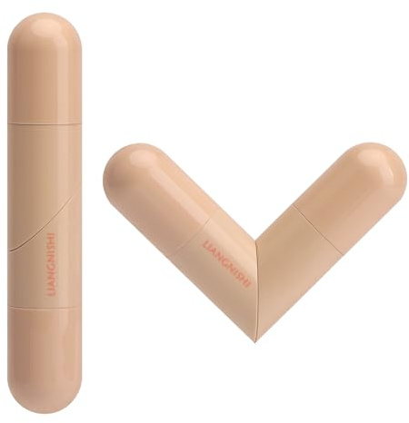 2 sellos de delineador de ojos (negro + marrón), conjunto de delineador de doble cabeza resistente a manchas, fórmula de secado rápido tinta negra color ideal para fiestas, viajes, días de trabajo