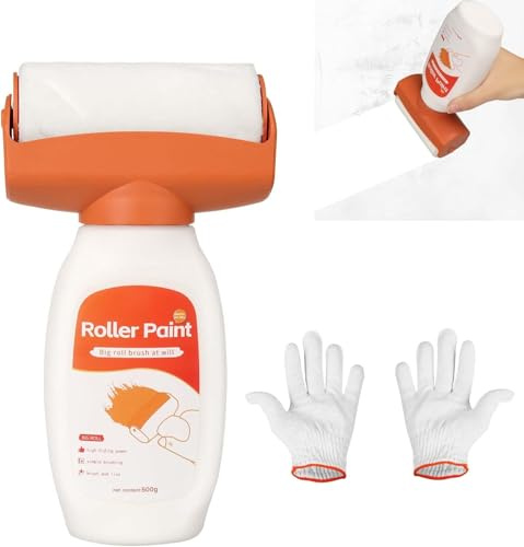 TINGTING SOS Wandfarbe Weiß Roller, 500g Molto SOS Easy Wandfarbe Weiß Rollbürste, Wandradierer Für Weiße Wände