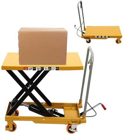Carrello elevatore idraulico a forbice per carichi pesanti, capacità 150 kg, ideale per magazzini e fabbriche, carrello elevatore a forbice portatile e compatibile con carrelli elevatori