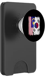 Malaysia South Korea Half Flag Malaysian South Korean Jersey PopSockets PopWallet for MagSafe