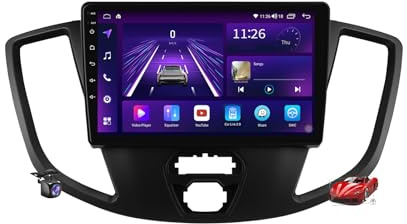 M6 plus 2,Android 15.0 Autoradio 2 Din Stereo con 4G 5G WiFi Carplay Android Auto per Transit/Tourneo/Custom 2013-2021 GPS Navi 9 Pollici Tablet Lettore MP5 Multimediale FM BT Receiver